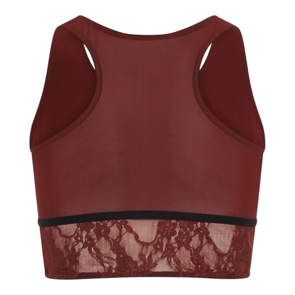 ONE TEASPOON Lulu Mesh And Lace Bralette -
Wine Size XS/Size 2 US NWT - Picture 5 of 10